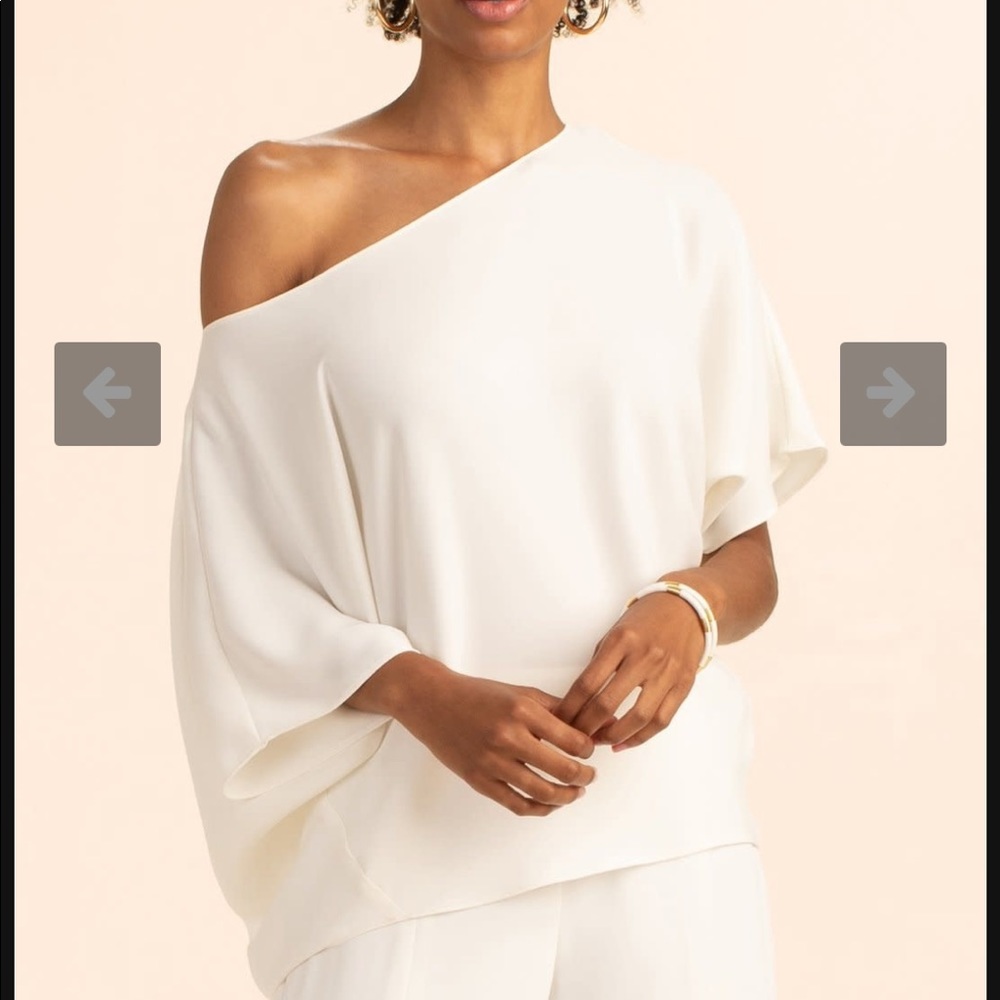 NWT Trina Turk Whitewash Radiant Top